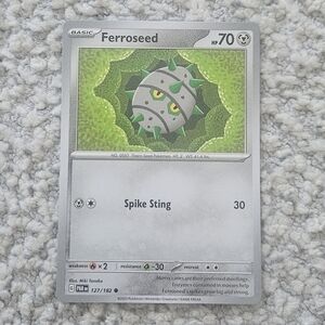 POKEMON TCG Card Ferroseed Paradox Rift 127/182
